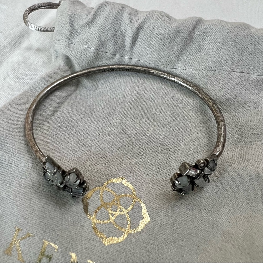 Kendra Scott | Gunmetal Cuff Bracelet with Druzy